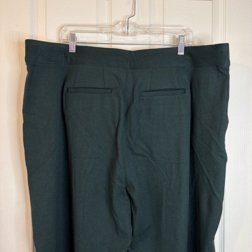 NWT Torrid Set Of 2 Women's Brushed Twill Wide Leg Pants Size 20R Maroon & Green - Picture 15 of 16